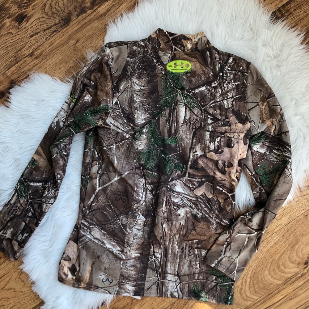 Under Armour Camo Cold Gear Compression YXL
